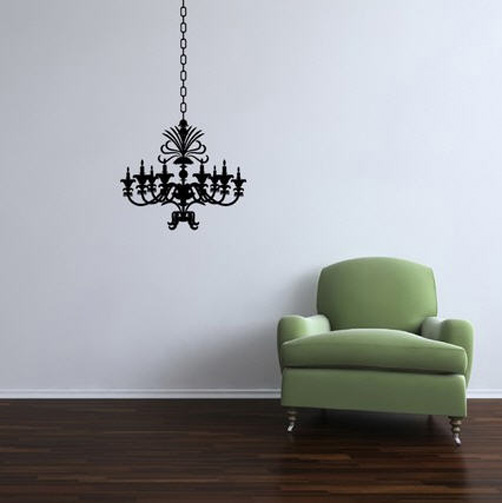 Wallsticker - crystal style chandlier. This will open a new browser window.