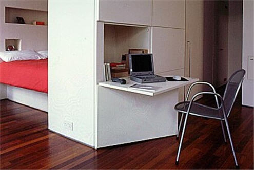 Perfect Home Office - office in a cupboard. This will open a new browser window.
