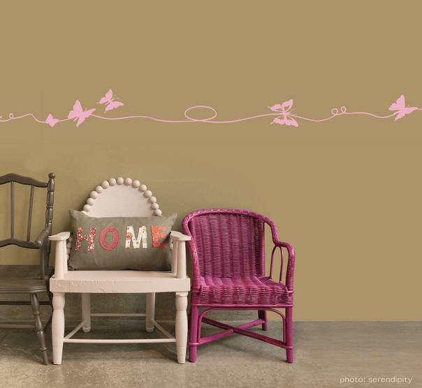 Wall art - butterfly wall sticker. This opens a new browser window.