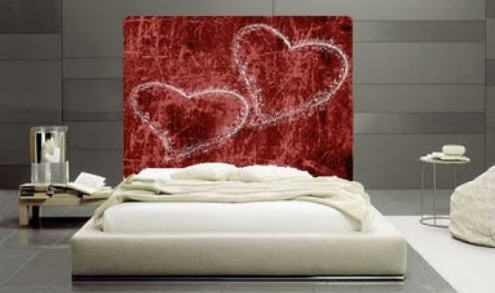Valentine's day - bedroom heart artwork. This will open a new browser window.