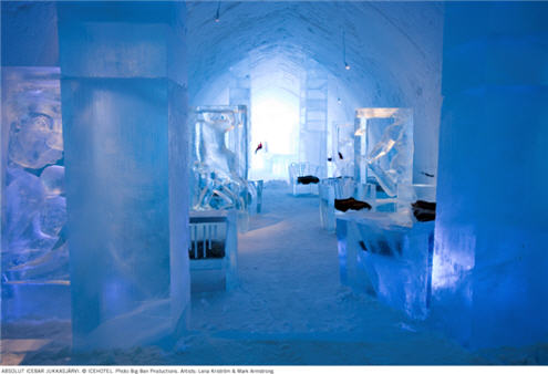 Ice hotel - Absolut icebar. This opens a new browser window.