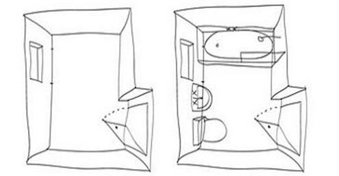 Designing your own bathroom - sketch it out 3 and 4.