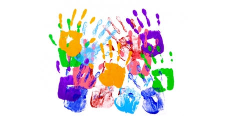 Color cares - painted hands. This opens a new browser window.