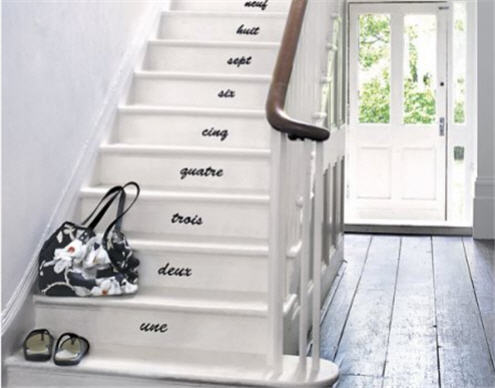 Weekend Decorator - stair rise - stickers. This opens a new browser window.