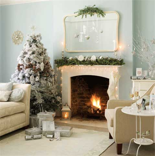 Interiors - christmas decor - winter white. This opens a new browser window.