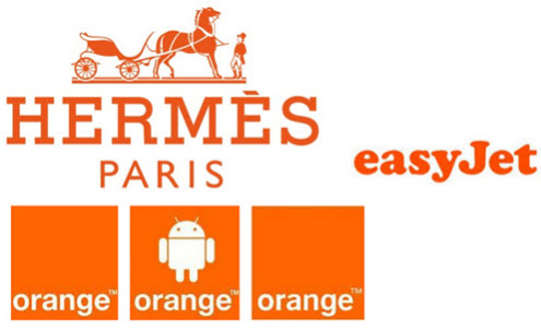 Colour of the year 2012 - orange business branding.
