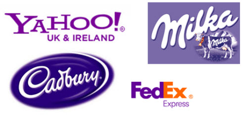 Business branding colour - purple.