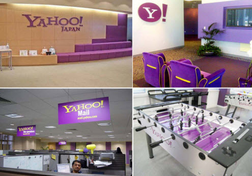 Business interiors - the colour purple - Yahoo! Japan. This opens a new browser window.