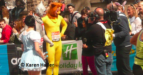 London Marathon 2012 - BBC2 runners interview.