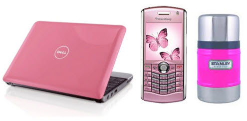 Business Branding - famous branding using pink on their products. This opens a new browser window.