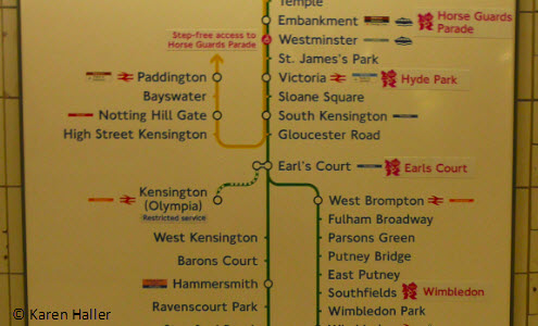 London Olympics - Wayfinding using colour.