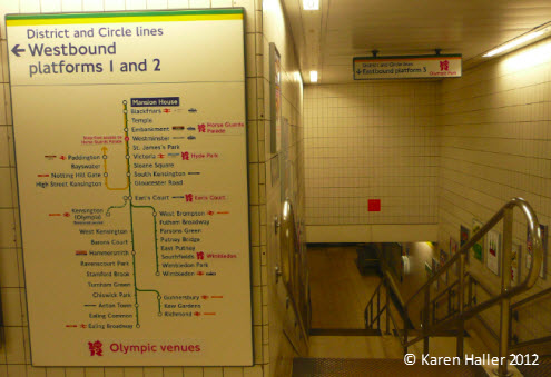 London Olympics Wayfinding - London Underground tube map.