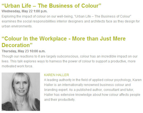 Clerkenwell Design Week talks - Karen Haller speaking at Humanscale