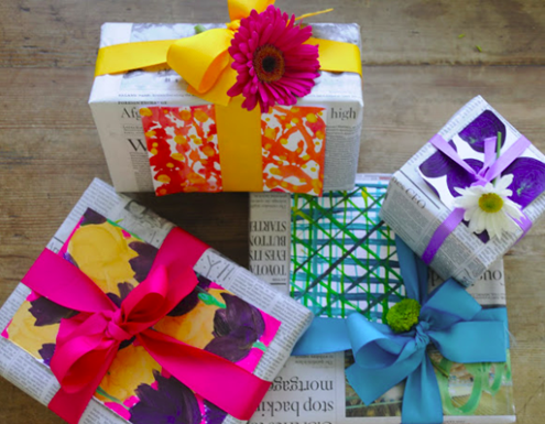 Blog Post - It's a wrap - presents in newspaper