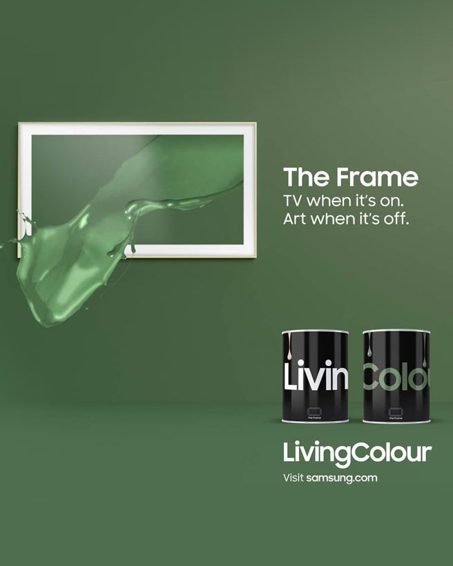 samsung living colour project green paint