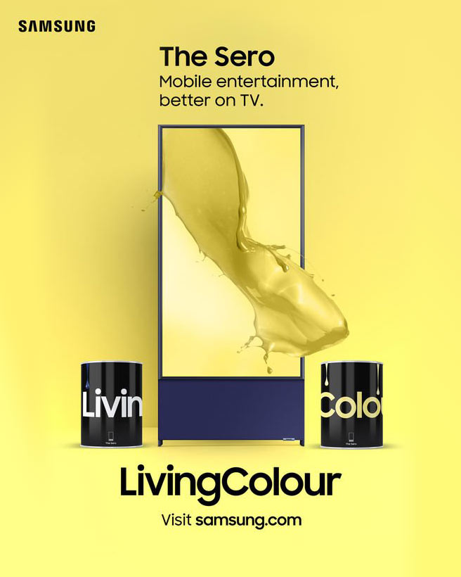 samsung living colour project yellow paint